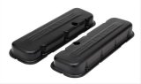 Trans-Dapt Performance Products Valve Covers 8683 CHEVY 502 LOGO SHORT ASPHALT BLACK POWDER COATED VALVE COVERS thumbnail 1