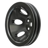 Trans-Dapt Performance Products Water Pump Pulleys 7135 Pulley, BBC Aluminum Pulley Double Upper Swp Black thumbnail 1