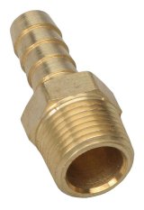 Trans-Dapt Performance NPT to Hose Barb Fittings 2269 Fitting, Adapter, Barb, Straight, Brass, Natural, 3/8 in. NPT, 3/8 in. Barb, Each thumbnail 4