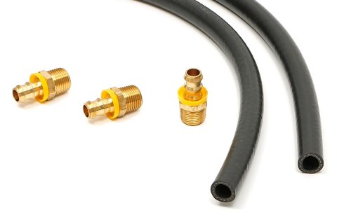 Trans-Dapt Performance Oil Filter Relocation Hose Kits 1032 Hose, Relocation, 24 in. Long x 1/2 in. Diameter, 1/2 in. NPT Male Ends, Kit thumbnail 1