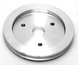 Trans-Dapt Performance Aluminum Crankshaft Pulleys 8876 Pulley, V-Belt, 1-Groove, 6.6 in., Aluminum, Natural, Chevy, Big Block, Short Pump, Each thumbnail 1
