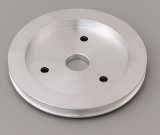 Trans-Dapt Performance Aluminum Crankshaft Pulleys 8876 Pulley, V-Belt, 1-Groove, 6.6 in., Aluminum, Natural, Chevy, Big Block, Short Pump, Each thumbnail 2