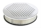 Trans-Dapt Performance Aluminum Air Cleaners 6700 Filter Assembly, 14 in. Diameter, Round, Steel/Aluminum, Polished, Chrome, Ball-Milled, 3 in. Filter, Each thumbnail 2