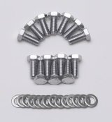 Trans-Dapt Performance Automatic Transmission Pan Bolt Kits 9692 Bolts, Steel, Chrome, Hex Head, Chevy, Ford, GM, Mopar, Set thumbnail 2