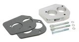Trans-Dapt Performance Smooth Bore TBI Spacers 2736 Throttle Body Spacer, Bore, Aluminum, Natural, 1 in., Chevy, GMC, Pickup/SUV, Each thumbnail 1