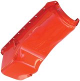Trans-Dapt Performance OEM Replacement Oil Pans 9921 Pan, Steel, Orange Powdercoated, 4 qt., Chevy, Big Block, Each thumbnail 2