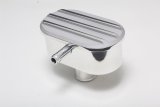 Trans-Dapt Performance Aluminum Valve Cover Breathers 6618 Breather, Round, Push-in, Shielded, Finned Top, Aluminum, Polished, 1.25 in. Hole Size, Each thumbnail 3