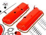 Trans-Dapt Performance PerfectMatch Powdercoated Engine Dress-Up Kits 3056 Kit, PerfectMatch, Steel, Orange Powdercoated, Chevy, Big Block, Kit thumbnail 1