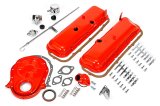 Trans-Dapt Performance PerfectMatch Powdercoated Engine Dress-Up Kits 3056 Kit, PerfectMatch, Steel, Orange Powdercoated, Chevy, Big Block, Kit thumbnail 3