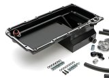Trans-Dapt Performance Products Oil Pans 0180 Pan & Filter Kit, LS Engine Swap Pan & Remote Sngl Filter Base Combo Kit; Vertical Port, Black Pan 7Qt thumbnail 1