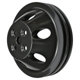 Trans-Dapt Performance Products Water Pump Pulleys 7141 Pulley, SBC Alum Swp Dbl Upper Pulley Black thumbnail 2
