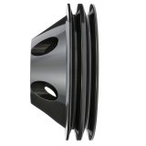 Trans-Dapt Performance Products Water Pump Pulleys 7141 Pulley, SBC Alum Swp Dbl Upper Pulley Black thumbnail 3