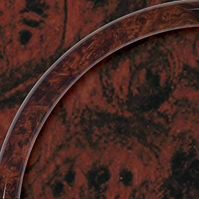 Billet Specialties Steering Wheel Half-Wraps 29012 Half Wrap, Simulated Burlwood, Each 14" Diameter thumbnail 1