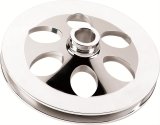 Billet Specialties Power Steering Pulleys 86420 Pulley, V-Belt, 1-Groove, Aluminum, Polished, .750 in. Bore, Chevy, Each thumbnail 1