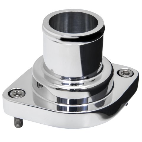 Billet Specialties Thermostat Housings 90134 Water Neck, Aluminum, O-ring, Polished, 0 Degree, Each thumbnail 1