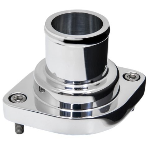 Billet Specialties Thermostat Housings 90134 Water Neck, Aluminum, O-ring, Polished, 0 Degree, Each thumbnail 2