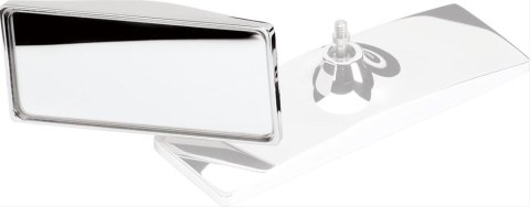 Billet Specialties Rear View Mirror Heads 73420 Head, View, Rectangular, Aluminum, Polished, Manual, Universal, Each thumbnail 1