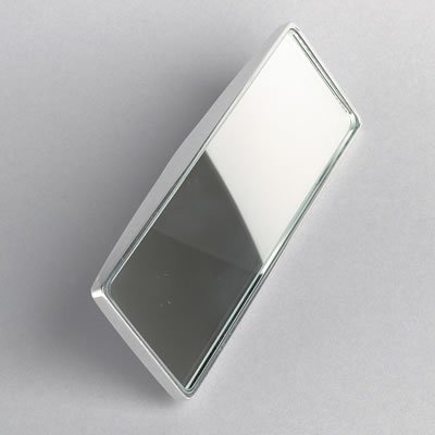Billet Specialties Rear View Mirror Heads 73420 Head, View, Rectangular, Aluminum, Polished, Manual, Universal, Each thumbnail 2