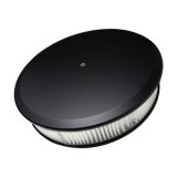 Billet Specialties Air Cleaners BLK15829 Filter Assembly, 14 in. Diameter, Round, Aluminum, Black Powdercoated, Plain Design, 3 in. Filter Height, Each thumbnail 2
