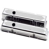 Billet Specialties Diecast Aluminum Valve Covers 95220 Covers, Tall, Aluminum, Polished, Ball-Milled, Chevy, Small Block, Pair thumbnail 2
