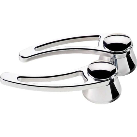 Billet Specialties Interior Door Handles 45520 Handles, Interior, Aluminum, Polished, Chevy, Ford, Pair thumbnail 2