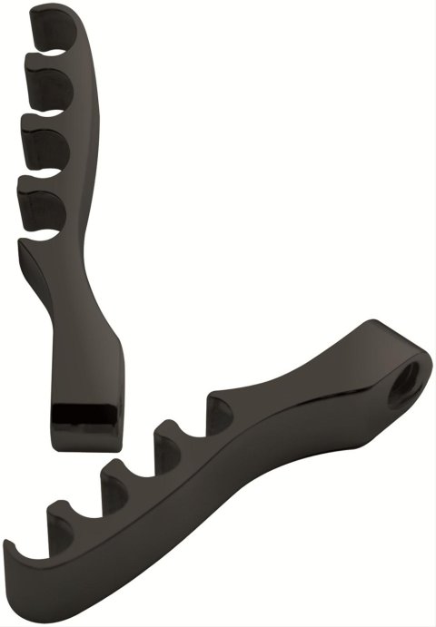 Billet Specialties Plug Wire Separators 69684 Ignition Looms and Separators, Separators, Clamp-in, Aluminum, Black Anodized, 7mm, 7.5mm, 8mm, Pair thumbnail 2
