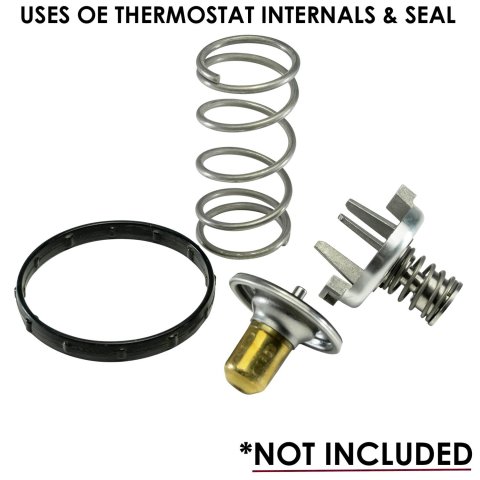 Billet Specialties Thermostat Housings BLK90520 Housing, Swivel, 75 Degree, Black, LT1, LT2, LT4, LT5, Gasket and Not Included, Chevy, Each thumbnail 2