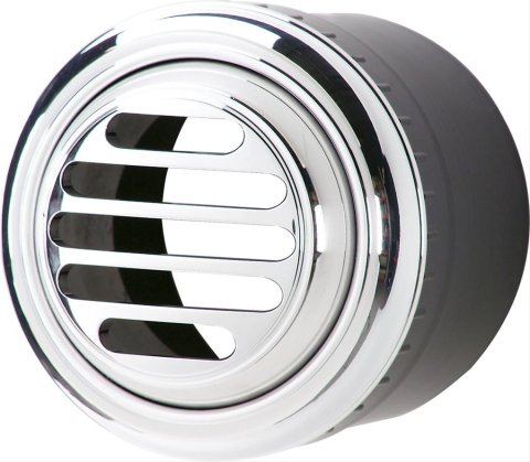 Billet Specialties Air Conditioning Vents 38320 Vent Assembly, Conditioning, Aluminum, Polished, 2.5 in. Diameter, Slotted-Style, Each thumbnail 1