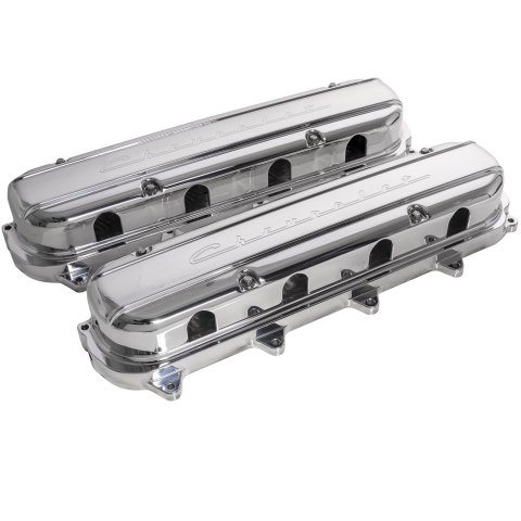 Billet Specialties Valve Covers P95580 VALVE COVER GEN V LT MODULAR CHEV SCRIPT PROFILE POL thumbnail 3