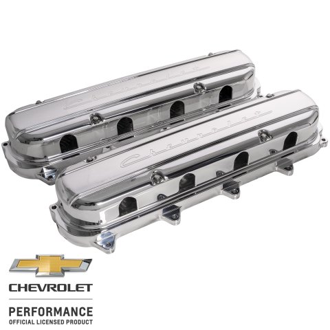 Billet Specialties Valve Covers P95580 VALVE COVER GEN V LT MODULAR CHEV SCRIPT PROFILE POL thumbnail 4