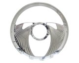 Billet Specialties Half-Wrap Steering Wheels 29825 Wheel, Half-Wrap, Eagle, Aluminum, Polished, 2-Spoke, 14 in. Diameter, 9-Bolt Mount, Each thumbnail 2