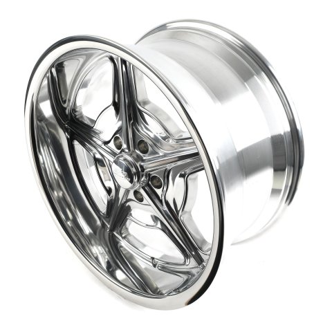 Billet Specialties Legends Series Speedway Polished Wheels 20x10 Wheel, Speedway, Aluminum, Polished, 20 in. x 10.0 in., 5 x 5.0 in. Bolt Circle, 5.500 in. Backspace, Each thumbnail 2