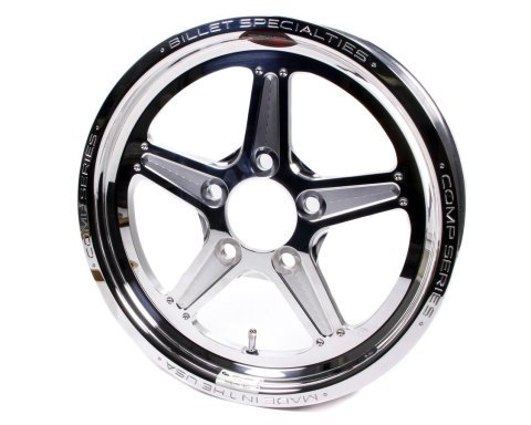 Billet Specialties Comp 5 Series Polished Wheels 15x3.5 Wheel, 5, Aluminum, Polished, 15 in. x 3.5 in., x 4.75 in. Bolt Circle, 2.25 in. Backspace, Each thumbnail 2