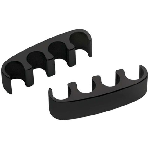 Billet Specialties Plug Wire Separators 69681 Ignition Looms/Separators, Aluminum, Black Anodized, Clip-in, Pair thumbnail 2