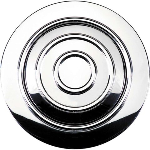 Billet Specialties Horn Buttons 32925 Button, Polished Aluminum, Banjo Style, Each thumbnail 2