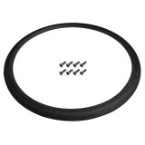 Billet Specialties Steering Wheel Half-Wraps 29008 Half Wrap, Leather, Black, Each 14" Diameter thumbnail 1