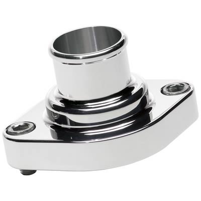 Billet Specialties Thermostat Housings 90820 Water Neck, Aluminum, Polished, Straight Up, Chrysler, Dodge, Plymouth, Big Block, Small Block, Each