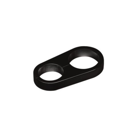 Billet Specialties Hose Separators BLK68725 Separator, Aluminum, Black, One .906 in. Hole/One 1.015 in. Hole, Each thumbnail 1