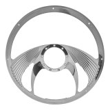 Billet Specialties Half-Wrap Steering Wheels 34065 Wheel, Half-Wrap, Phantom, Aluminum, Polished, 5-Spoke, 15.5 in. Diameter, 9-Bolt Mount, Each thumbnail 3