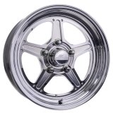 Billet Specialties Street Lite Polished Wheels 15x8 Wheel, Series, Aluminum, Polished, 15 in. x 8.00 in., 5 x 4.50 in. Bolt Circle, 4.500 in. Backspacing, Each thumbnail 1