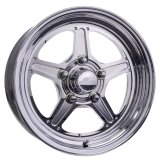 Billet Specialties Street Lite Polished Wheels 15x8 Wheel, Series, Aluminum, Polished, 15 in. x 8.00 in., 5 x 4.50 in. Bolt Circle, 4.500 in. Backspacing, Each thumbnail 2