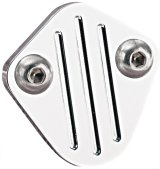 Billet Specialties Fuel Pump Block-Offs 41220 Block-Off Plate, Aluminum, Polished, Chevy, Each thumbnail 1