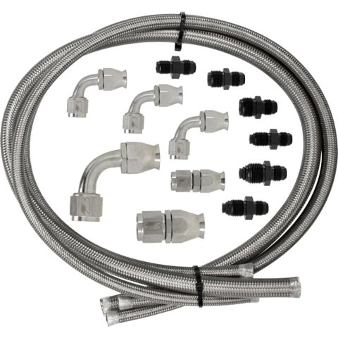 Billet Specialties Power Steering Hose Kits 77900 Kit, Steering, Braided Stainless Steel Hose, Fittings, Kit thumbnail 2