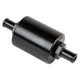 Billet Specialties 40 Microns Fuel Filter with 0.375 in. Inlet Size BLK42130 Filter, Inline Mount, Aluminum, Black Anodized, 3/8 Hose Barb, 4.50 Length, 1.375 O.D, Each thumbnail 2