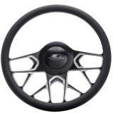 Billet Specialties Steering Wheels BC30107 STEERING WHEEL 1/2 WRAP 14" REDLINE BLK CONT CUT thumbnail 1
