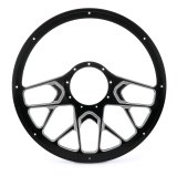 Billet Specialties Steering Wheels BC30107 STEERING WHEEL 1/2 WRAP 14" REDLINE BLK CONT CUT thumbnail 2