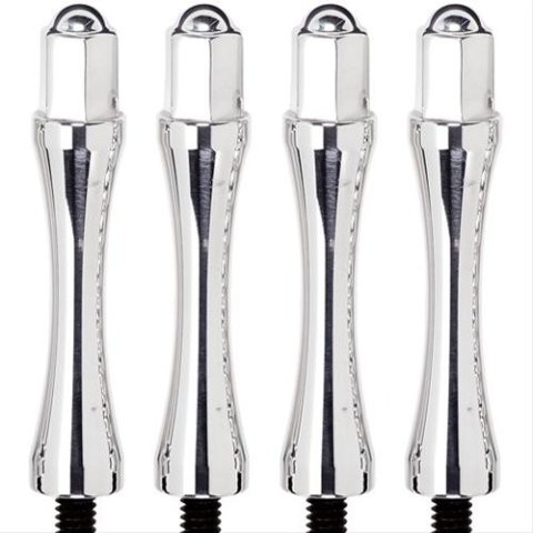 Billet Specialties Valve Cover Hold-Downs 95011 Wing Nuts, Aluminum, Polished, 1/4 in.-20, 2.875 in. Length, Set of 4 thumbnail 2