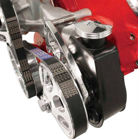 Billet Specialties Power Steering Cap Covers 89120 Reservoir Cap, Aluminum, Polished, Each thumbnail 1