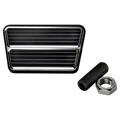 Billet Specialties Pedal Pads 199315 Pad, Clutch or Brake, Aluminum, Black Anodized, Each thumbnail 2