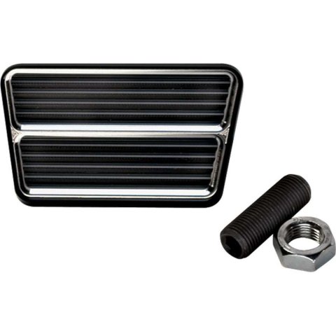 Billet Specialties Pedal Pads 199315 Pad, Clutch or Brake, Aluminum, Black Anodized, Each thumbnail 3
